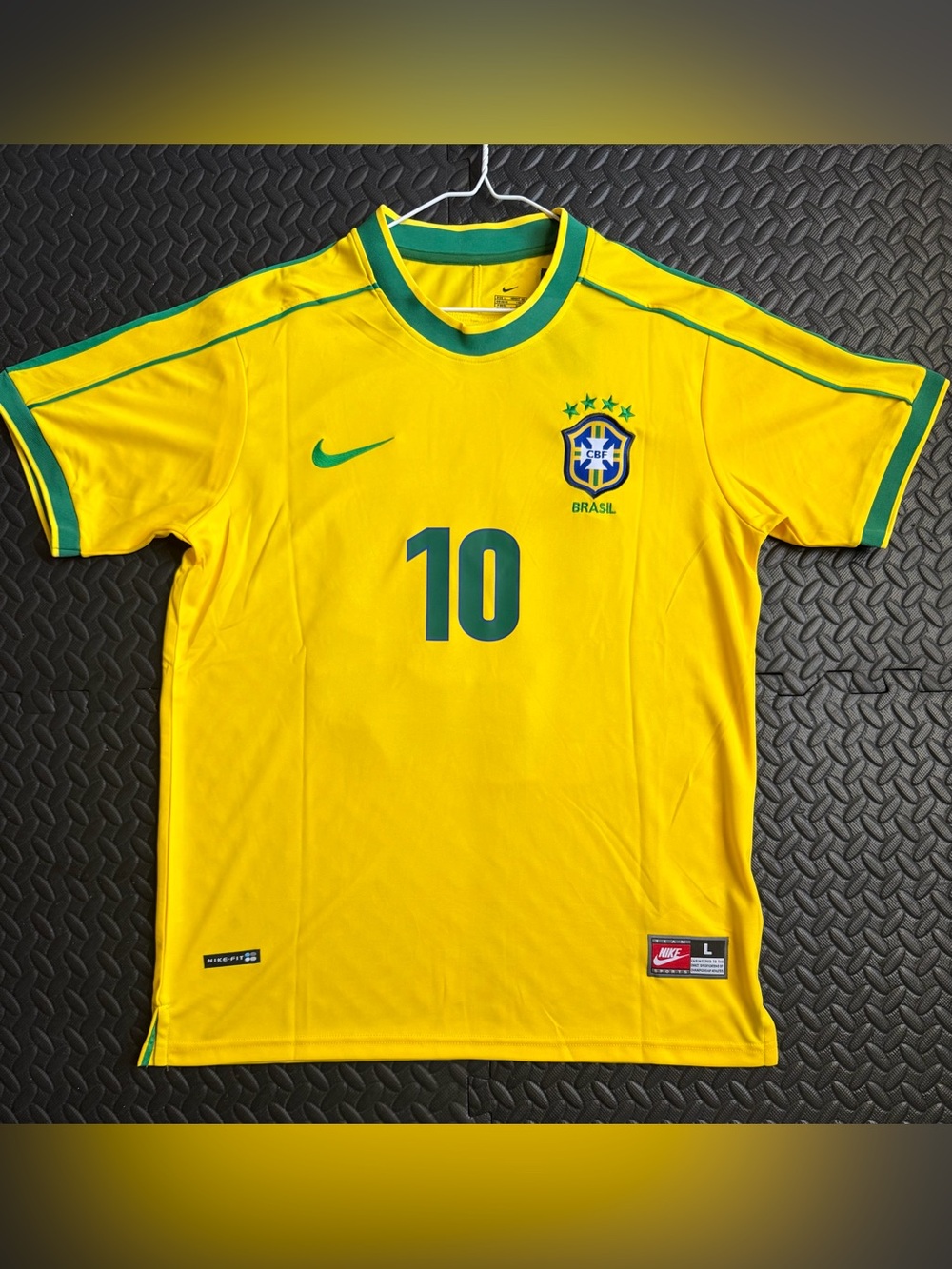 Rivaldo Brasil Retro Jersey 1998 Worldcup Vintage Style
